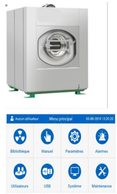 Laveuse professionnelle 30 kg – Essorage 250 G – Écran tactile